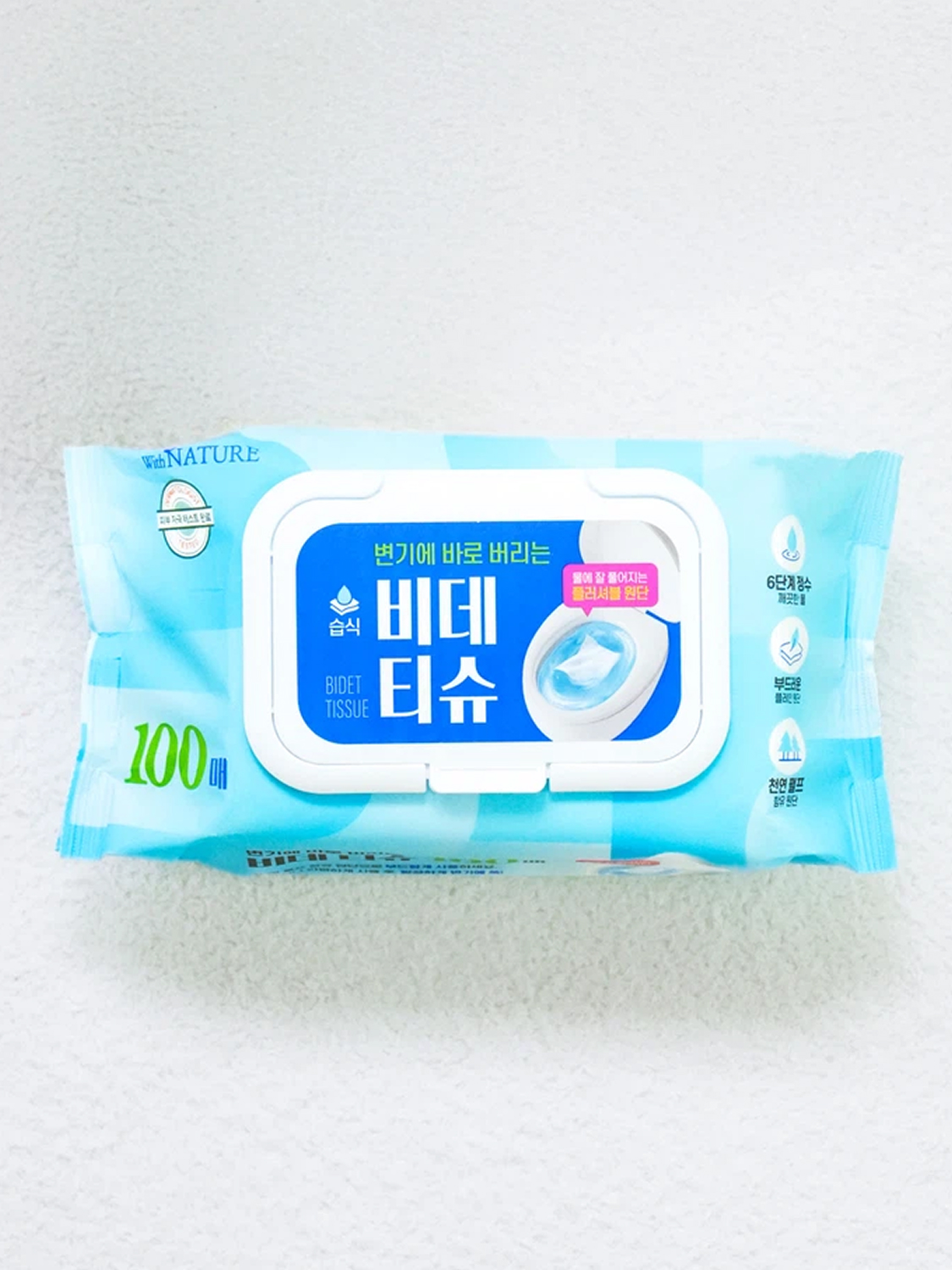 위드네이쳐 비데 티슈 캡형 100매입