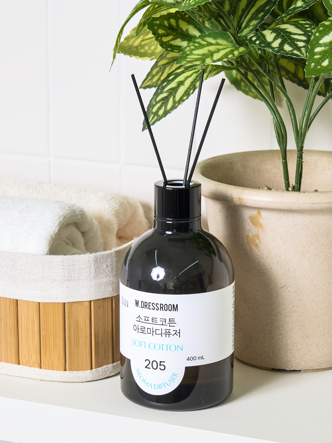 W.Dressroom Арома디퓨저 400 мл, Soft Cotton
