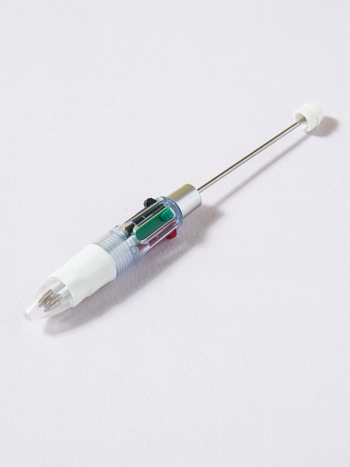 볼펜 꾸미기 투명 4색 볼펜대 0.7 mm 화이트