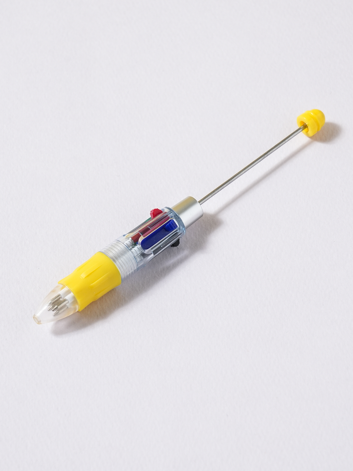 볼펜 꾸미기 투명 4색 볼펜대 0.7 mm 옐로우