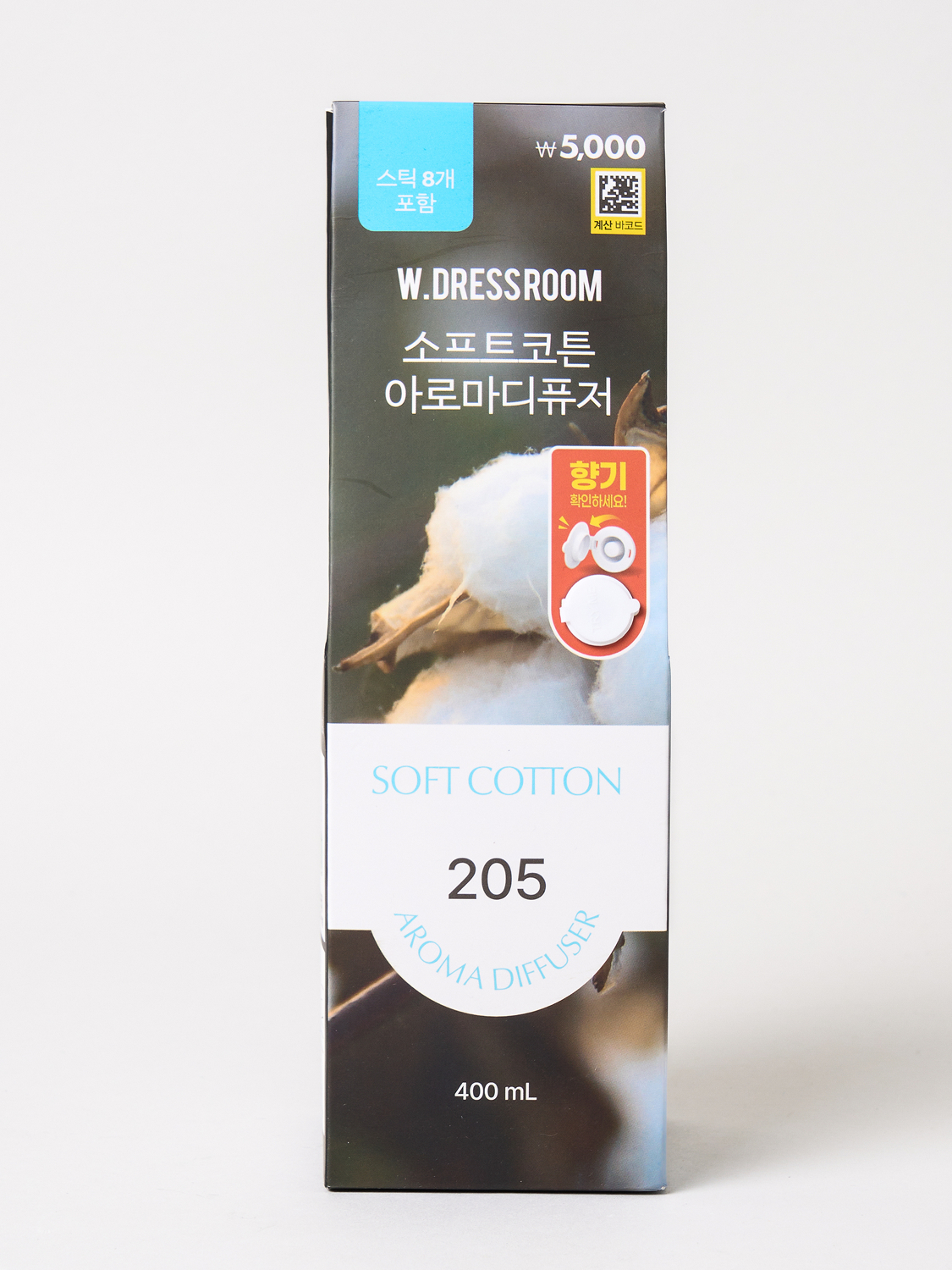 W.Dressroom Арома디퓨저 400 мл, Soft Cotton