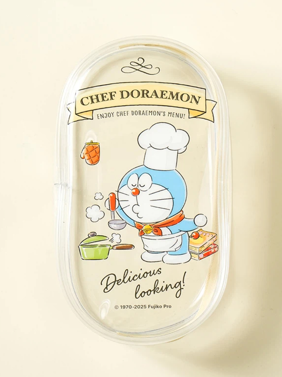 도라에몽 투명 타원 파우치 중형 쿠킹