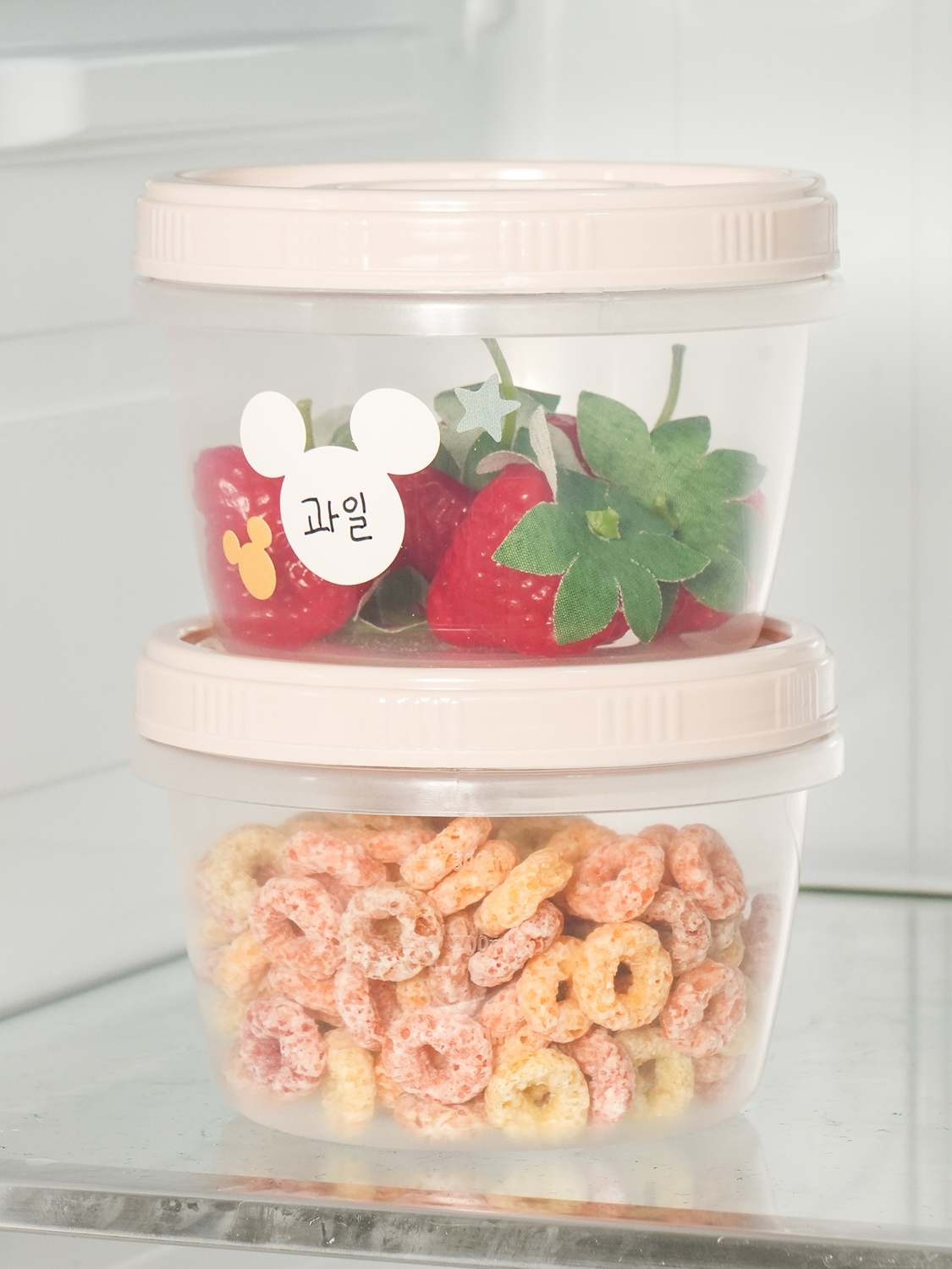 디즈니 TARK 간편 용기 550 ml 2개입 원형