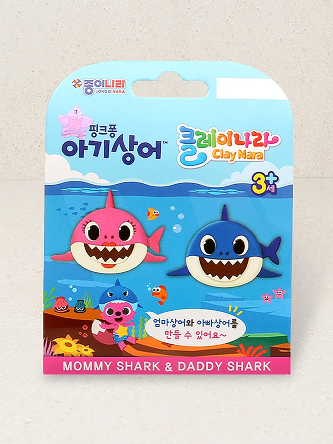 핑크퐁 아기상어 클레이나라 엄마상어＆아빠상어