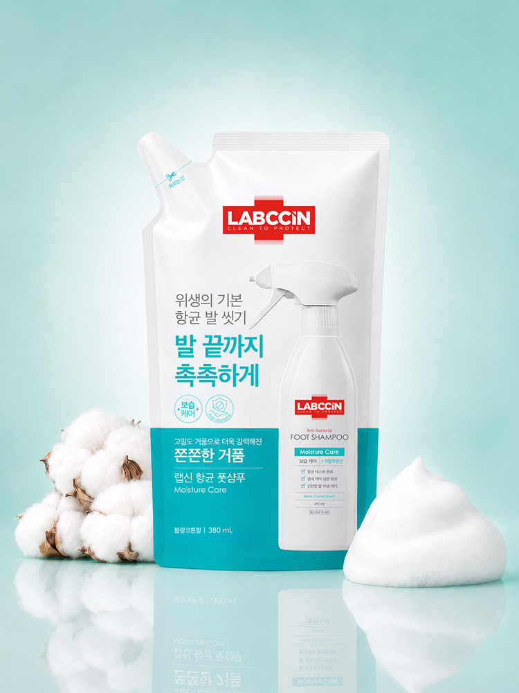 랩신 항균 풋샴푸 보습 리필 380 ml