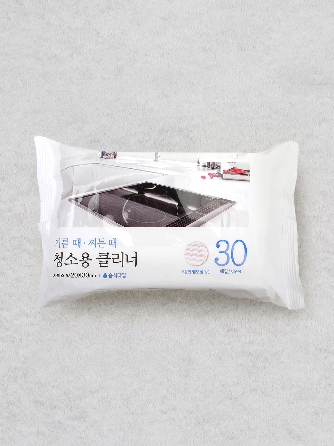 청소용 물티슈 20X30cm 30매