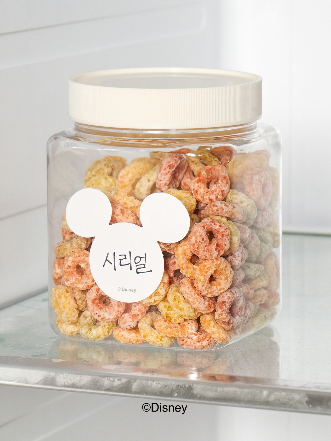 [스티커 포함] 디즈니 사각 저장 용기 500 ml