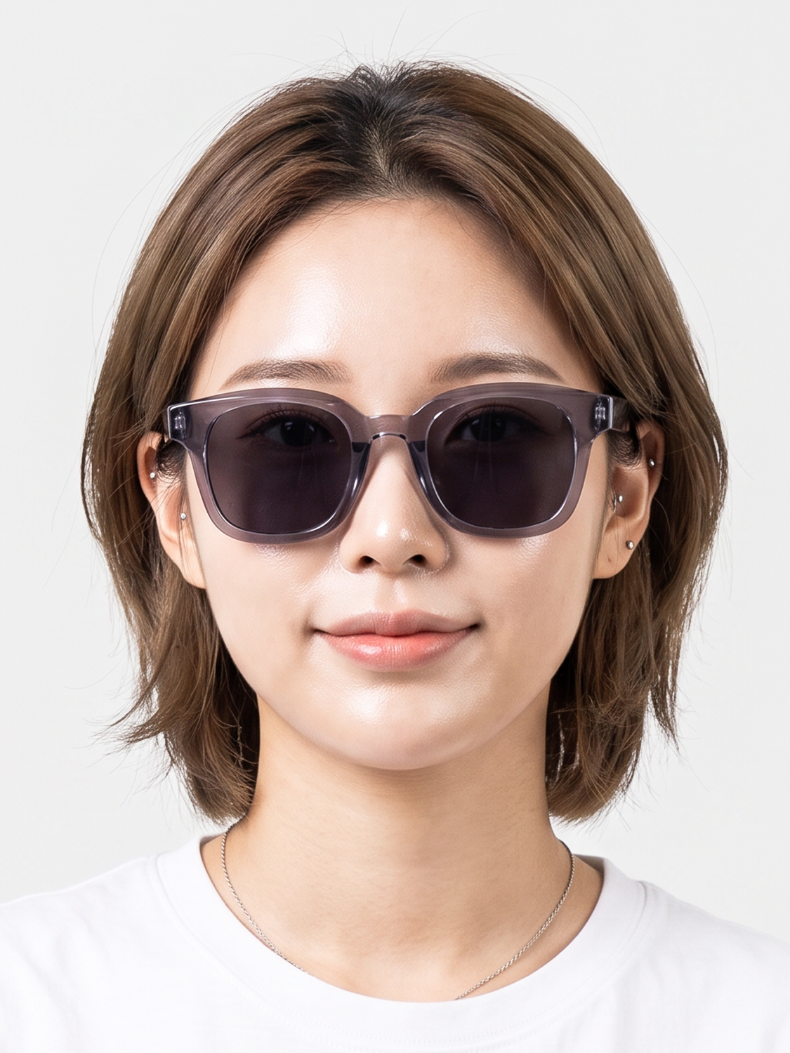 사각 실루엣 선글라스 블루