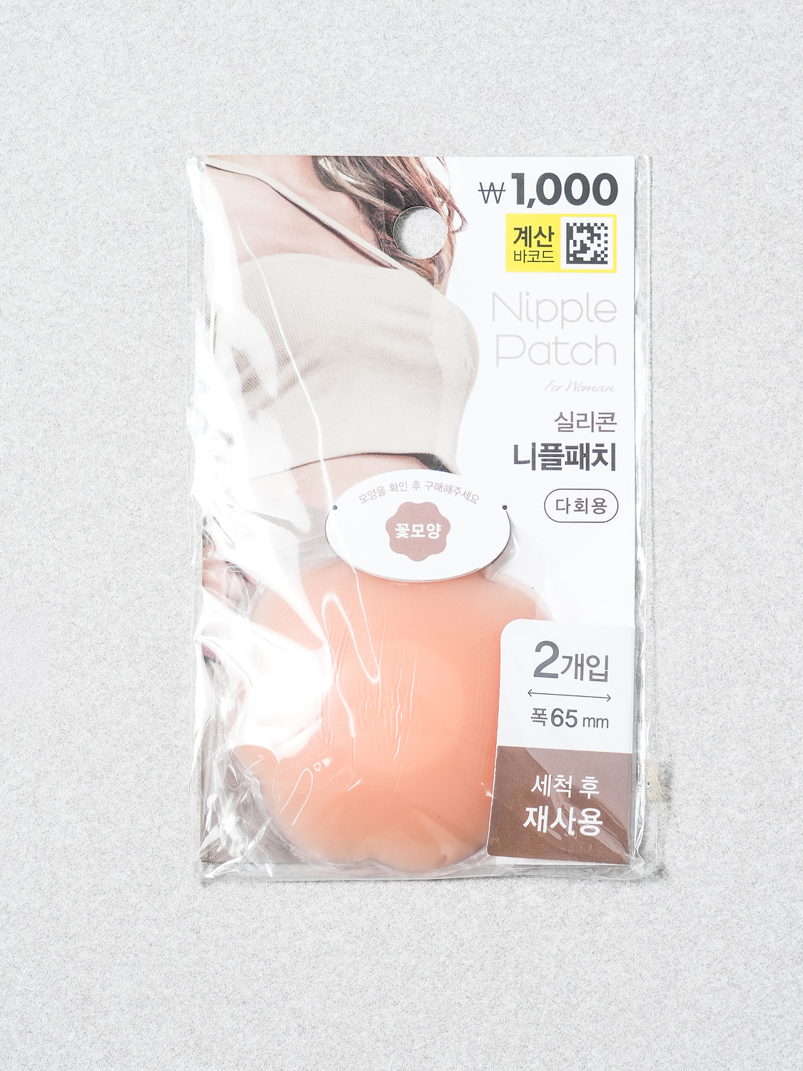 여성 실리콘 니플 패치 65 mm 꽃모양