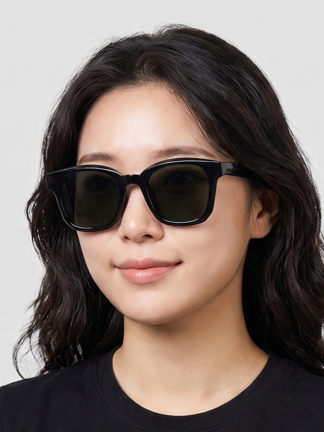 사각 실루엣 선글라스 블랙