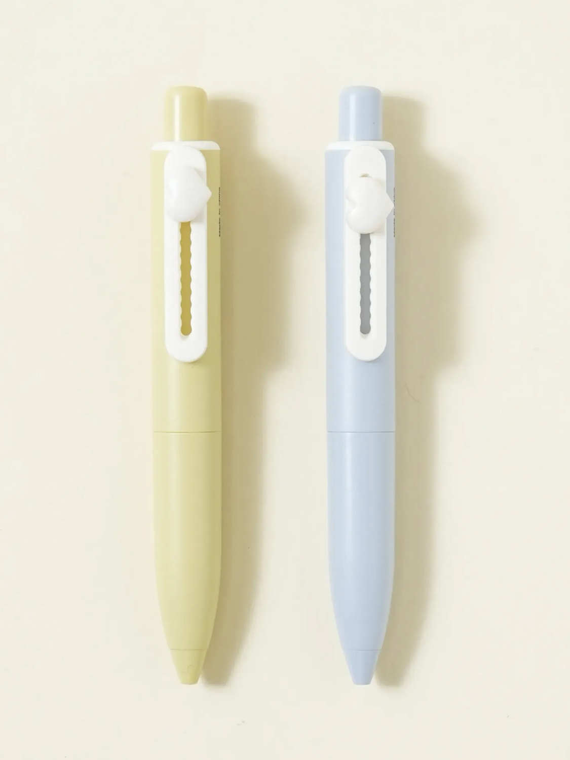 미니문구 하트 장식 젤펜 블랙 0.5 mm 2개입