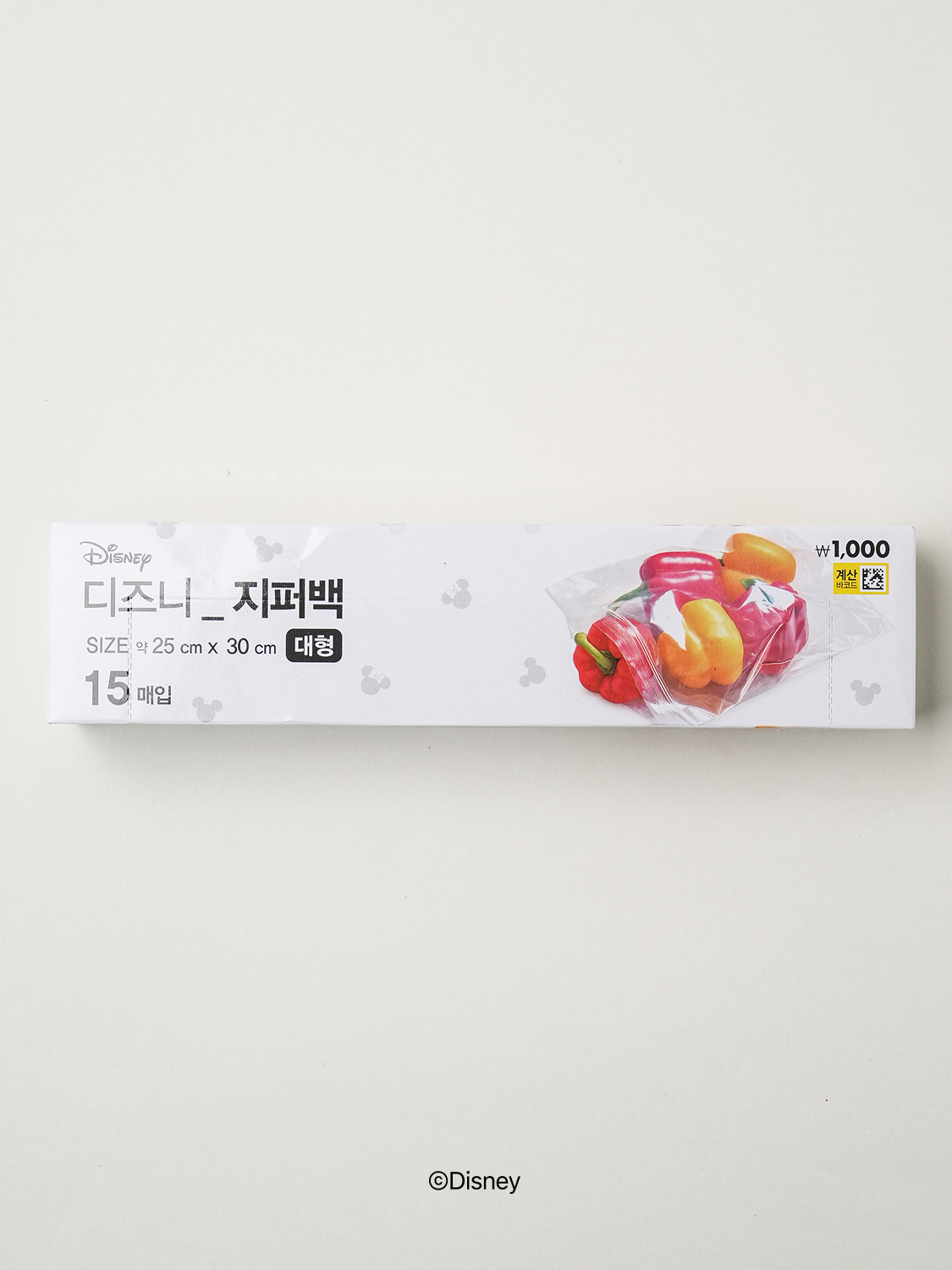 디즈니 데일리모던 지퍼백 대형 15매입