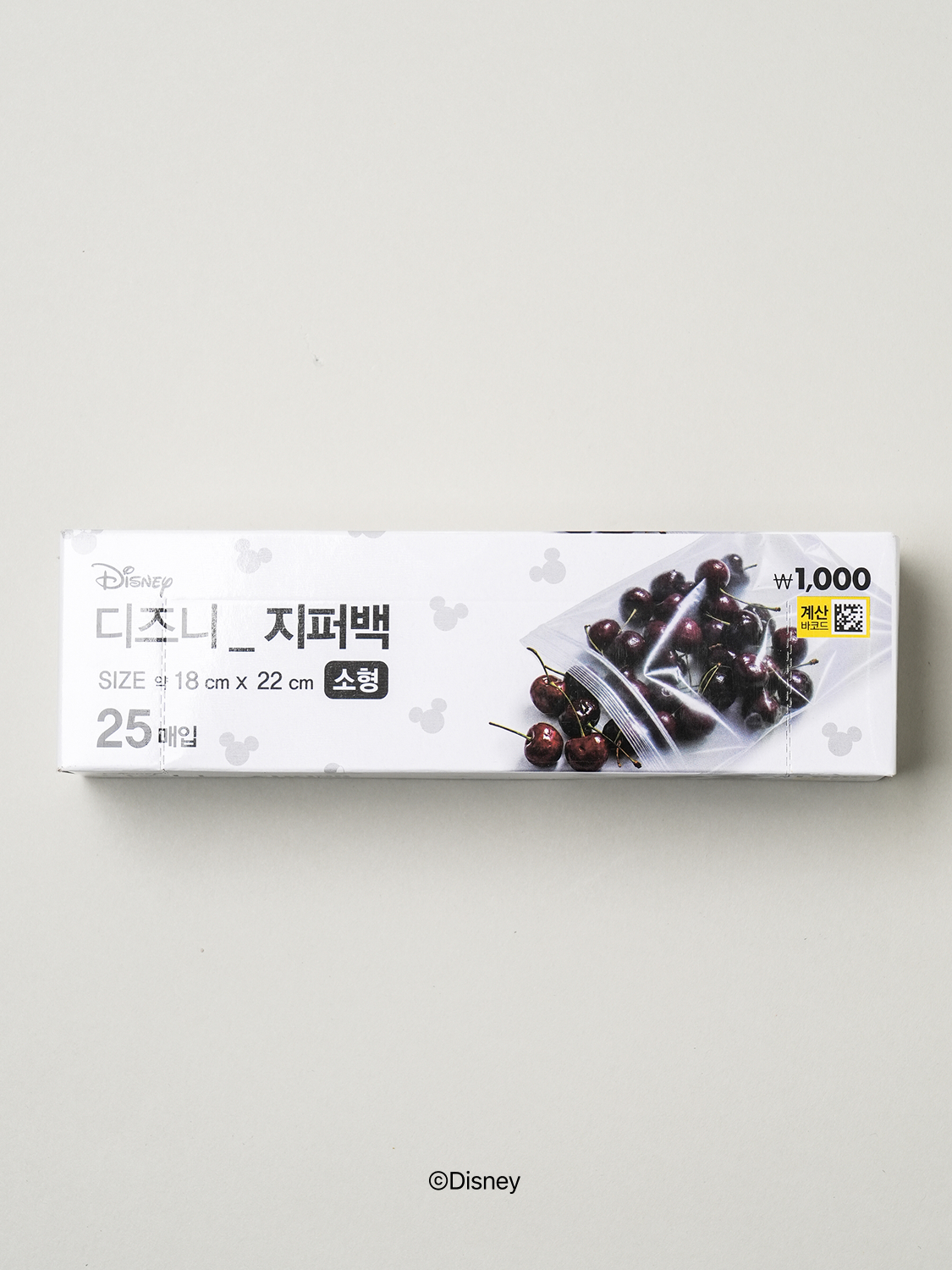 디즈니 데일리모던 지퍼백 소형 25매입