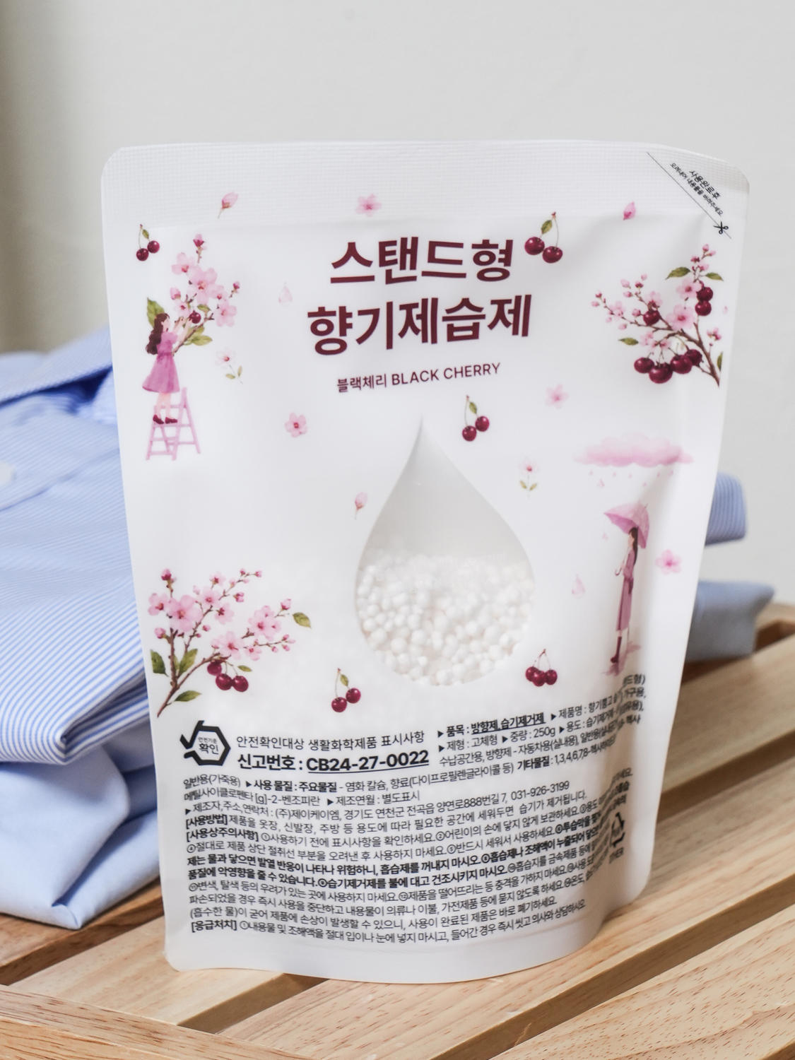 스탠드형 향기 제습제 250 g 블랙체리 향