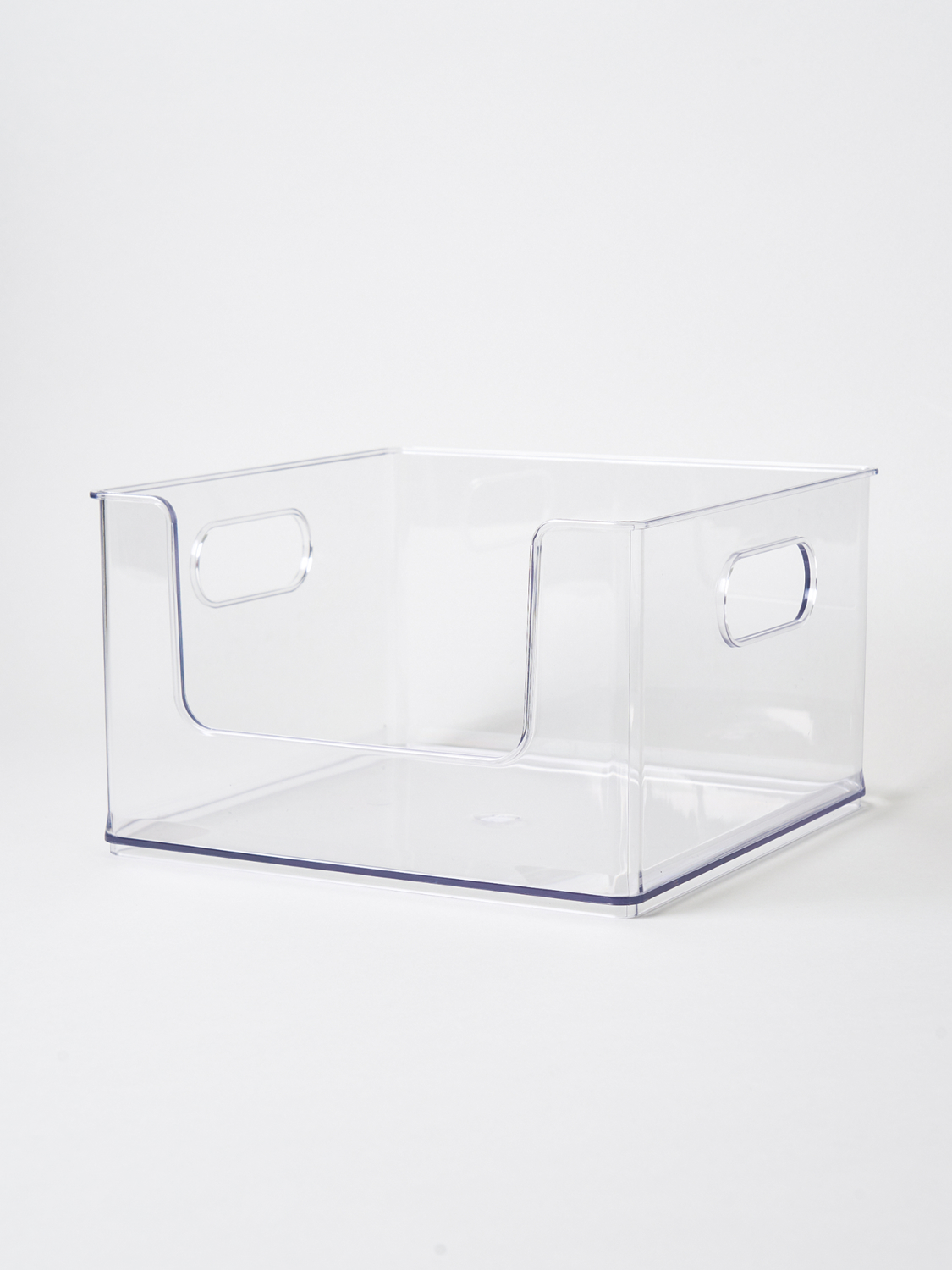 다이소 오픈형 투명 수납함 중형 25.4 X 25.4 X 15.2 cm