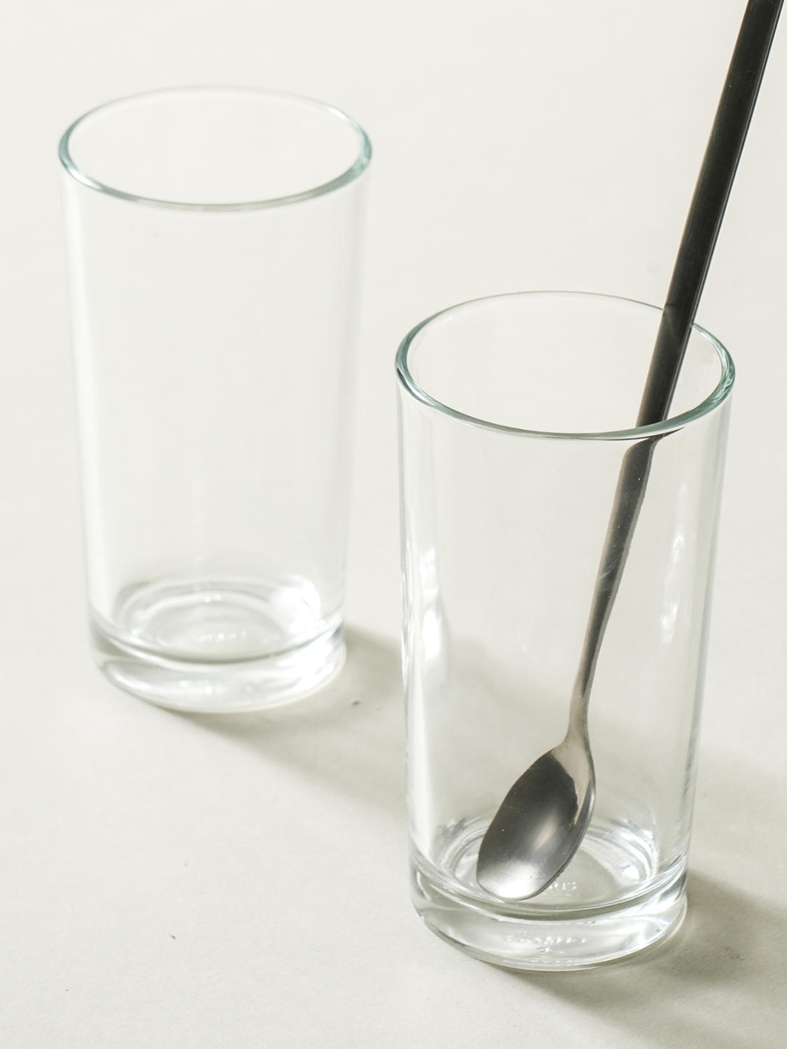 일자 유리컵 세트 250 ml 2개입