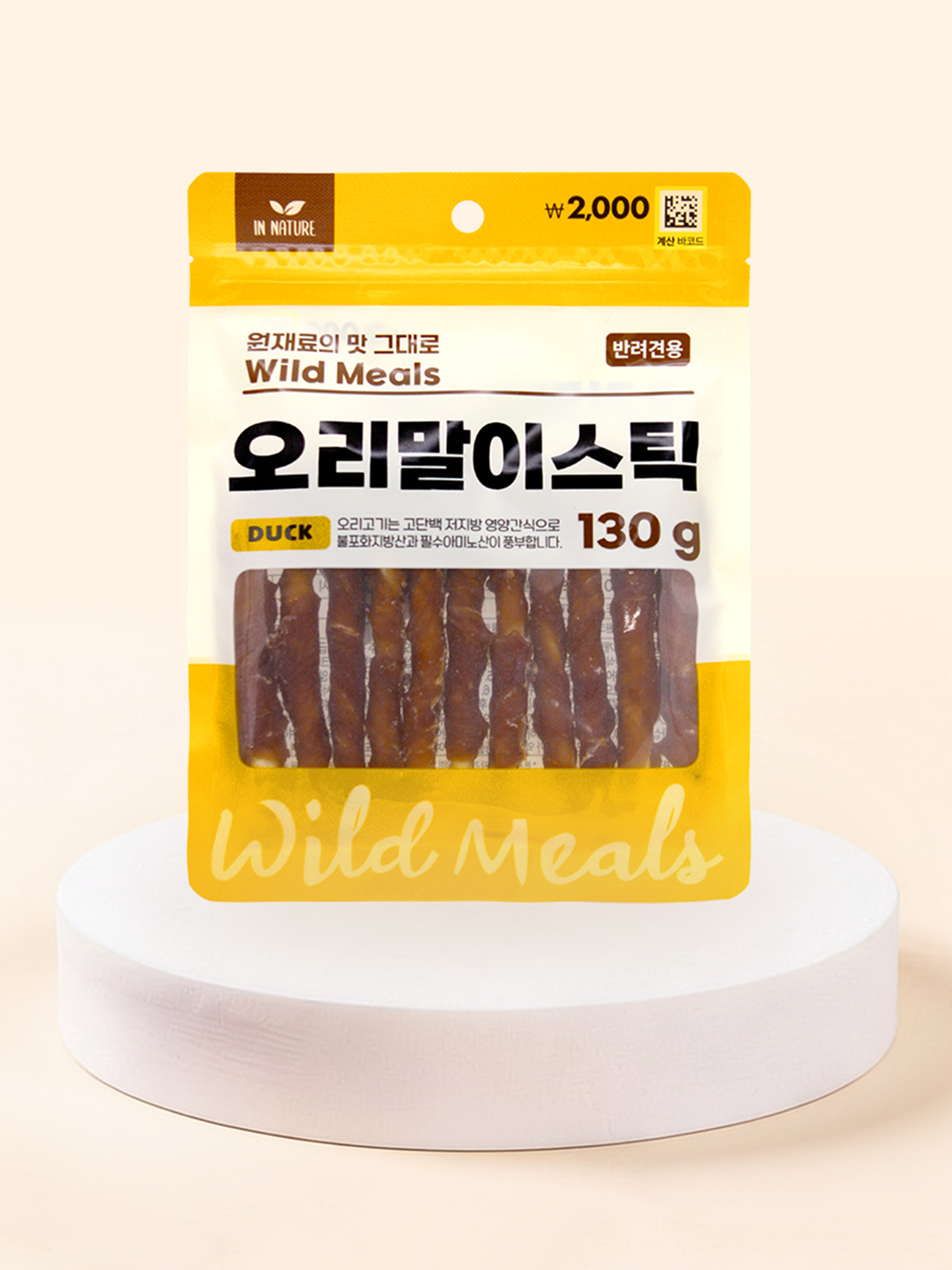 [펫] 인네이처 오리말이스틱 130 g