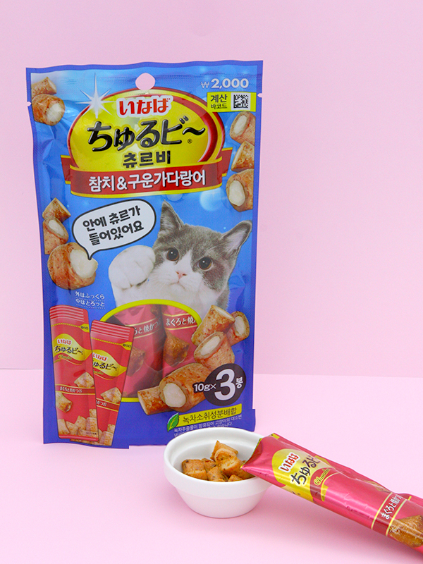 [펫] 이나바 츄르비 참치＆구운 가다랑어 3개입