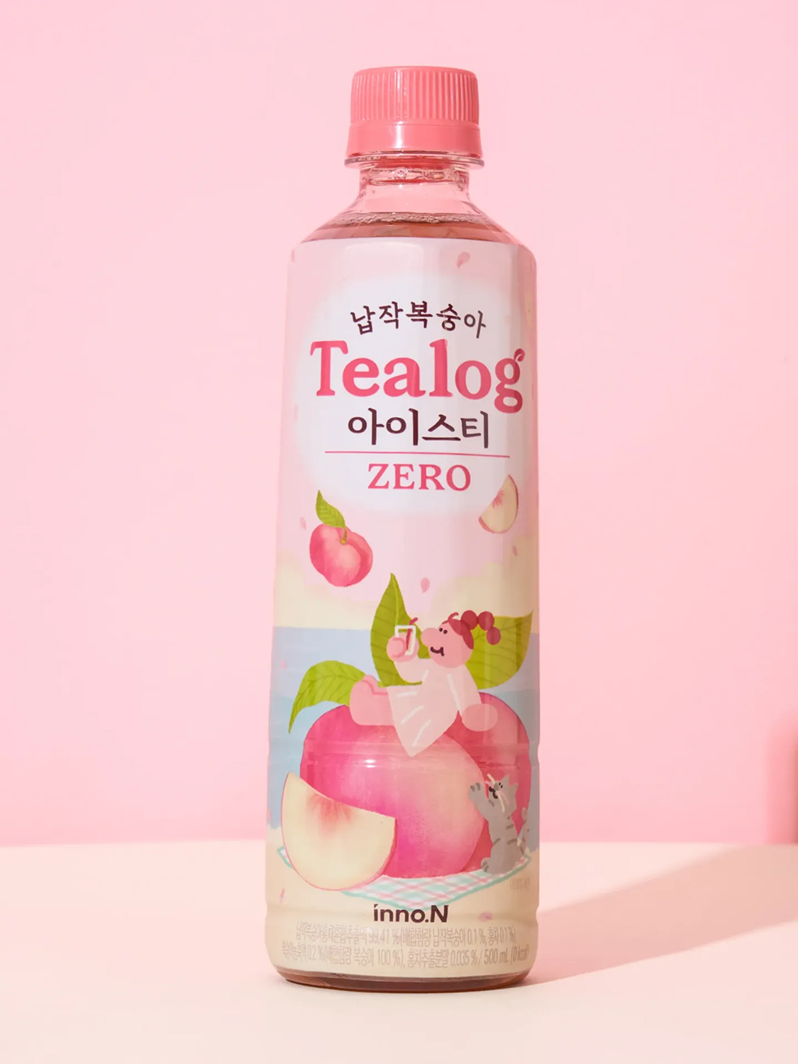 티로그 납작복숭아 아이스티 제로 칼로리 500 ml