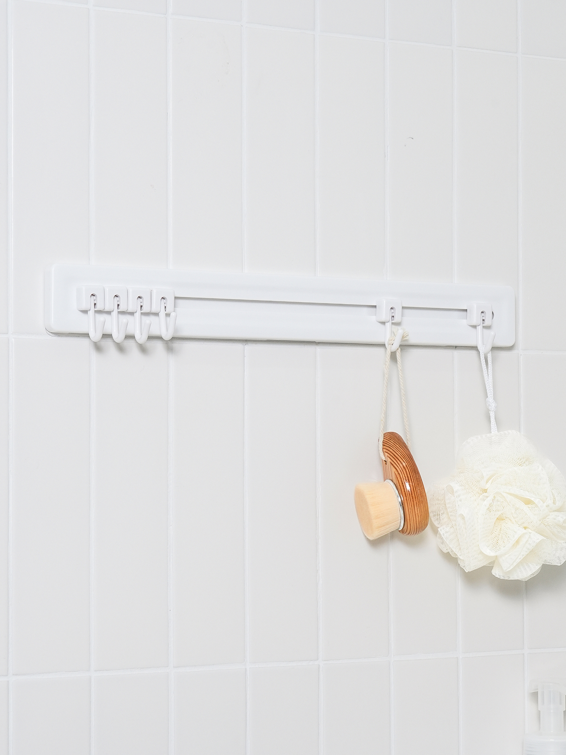 욕실 접착식 후크 걸이 6구 40 cm