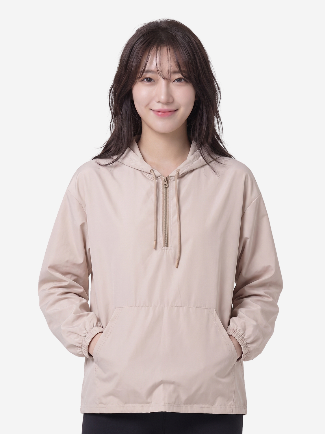 후디 아노락 L 베이지