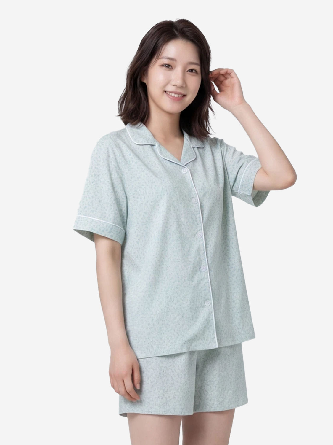 레이온 리오셀 반바지 파자마 M 민트