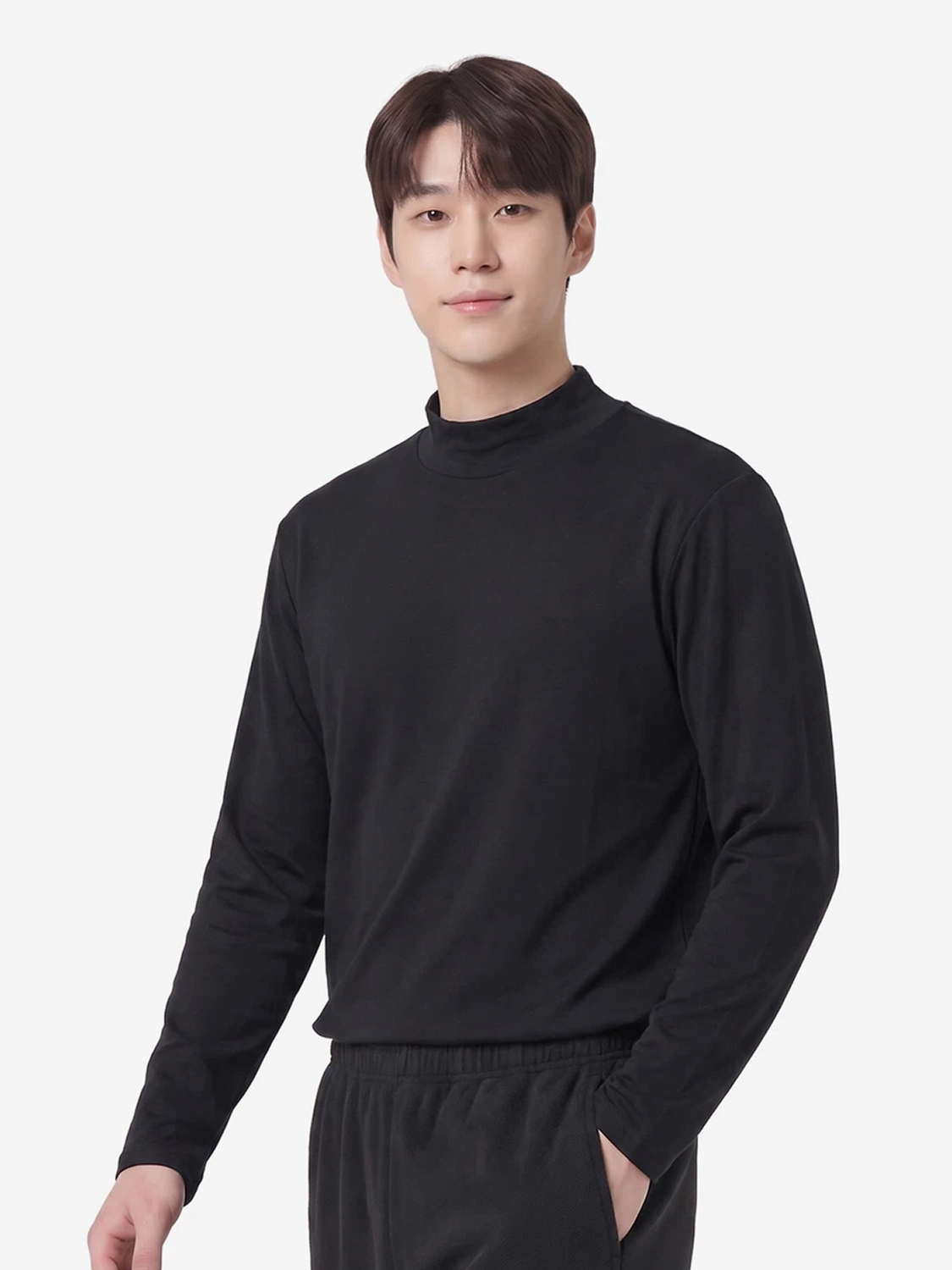 이지웜 남성용 터틀넥 긴팔 M