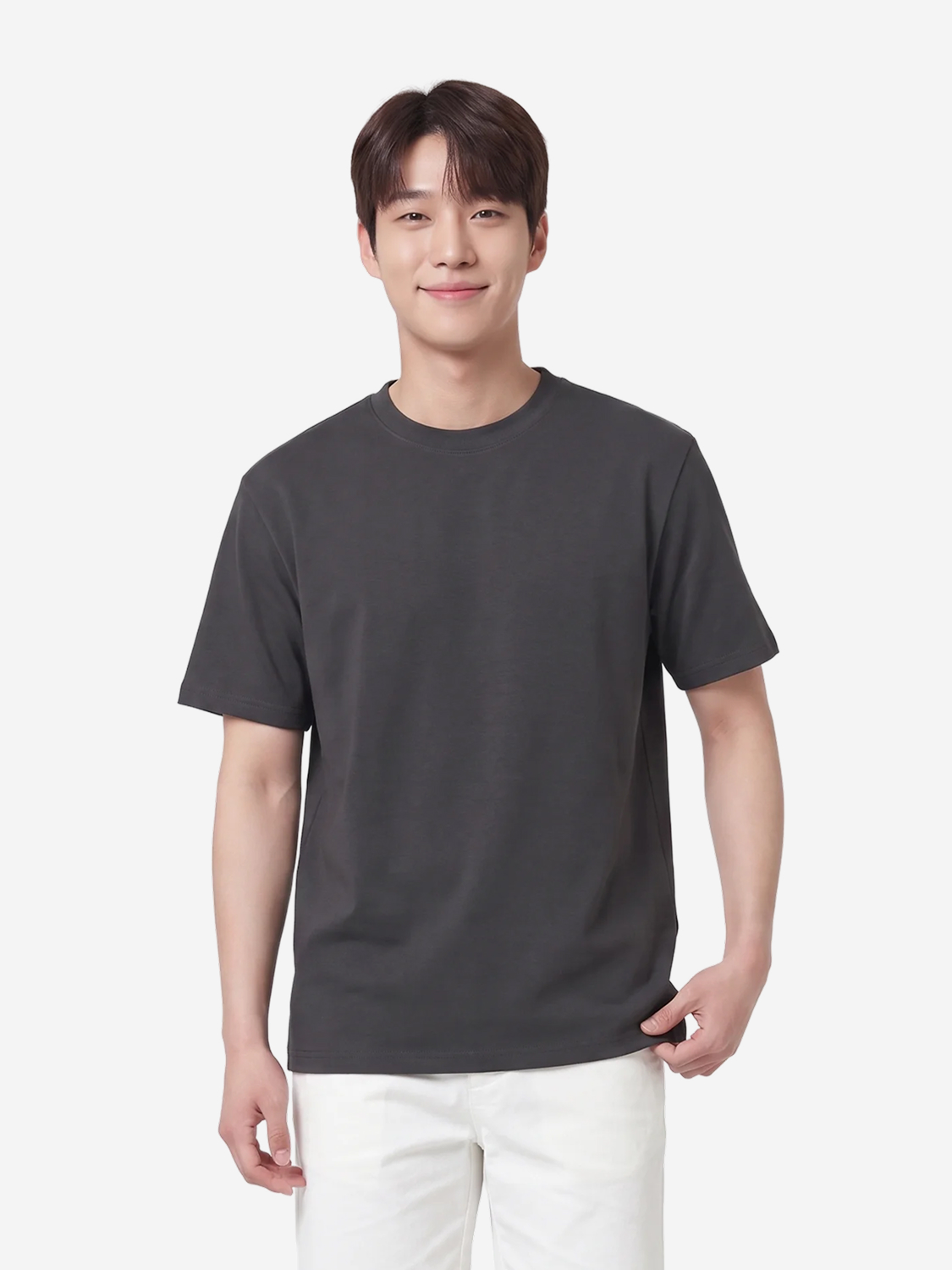 이지쿨코튼 루즈핏 티셔츠(L)(블랙)