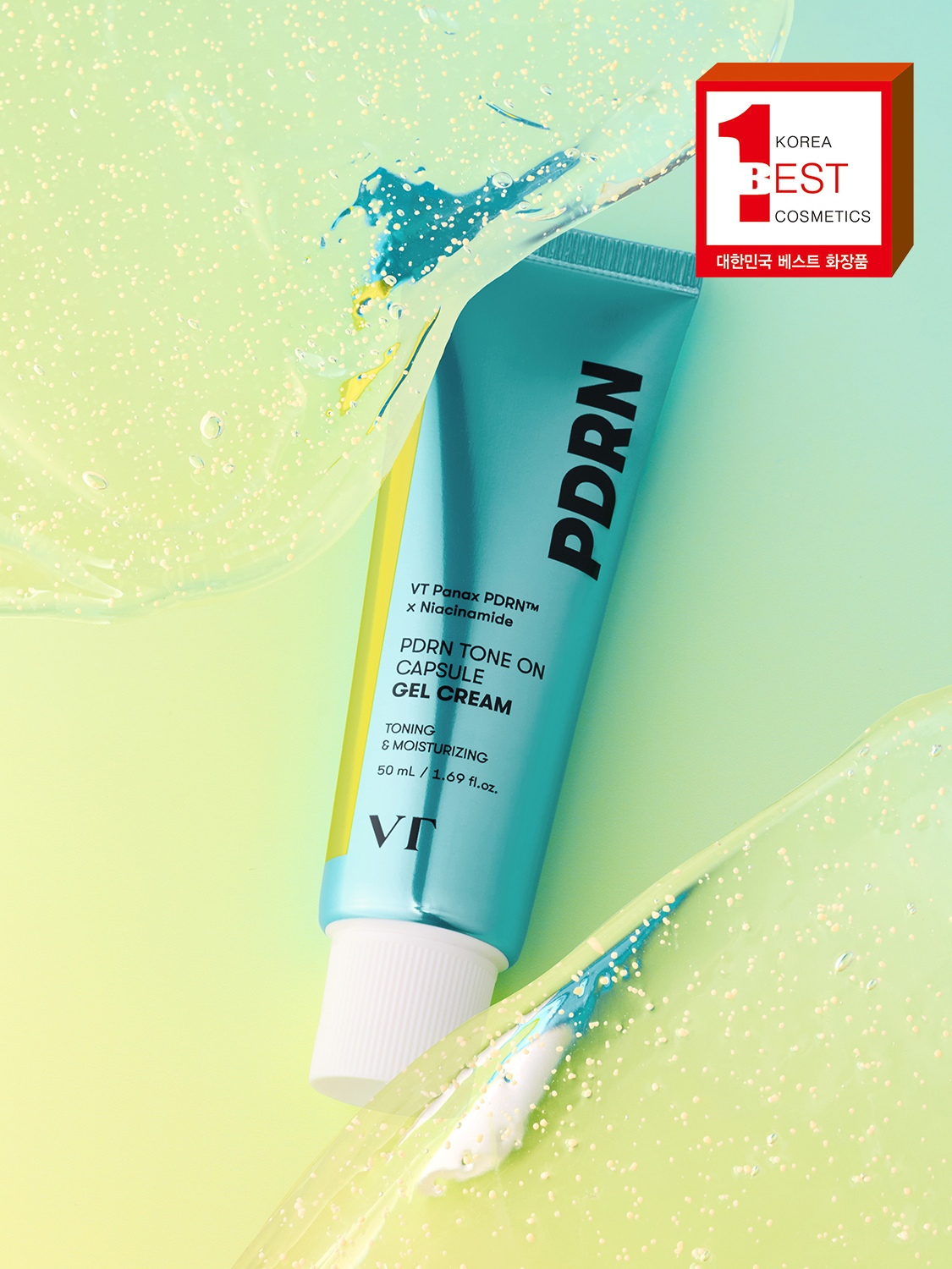 [캡슐톡톡]VT PDRN 톤온 캡슐 젤 크림 50 ml