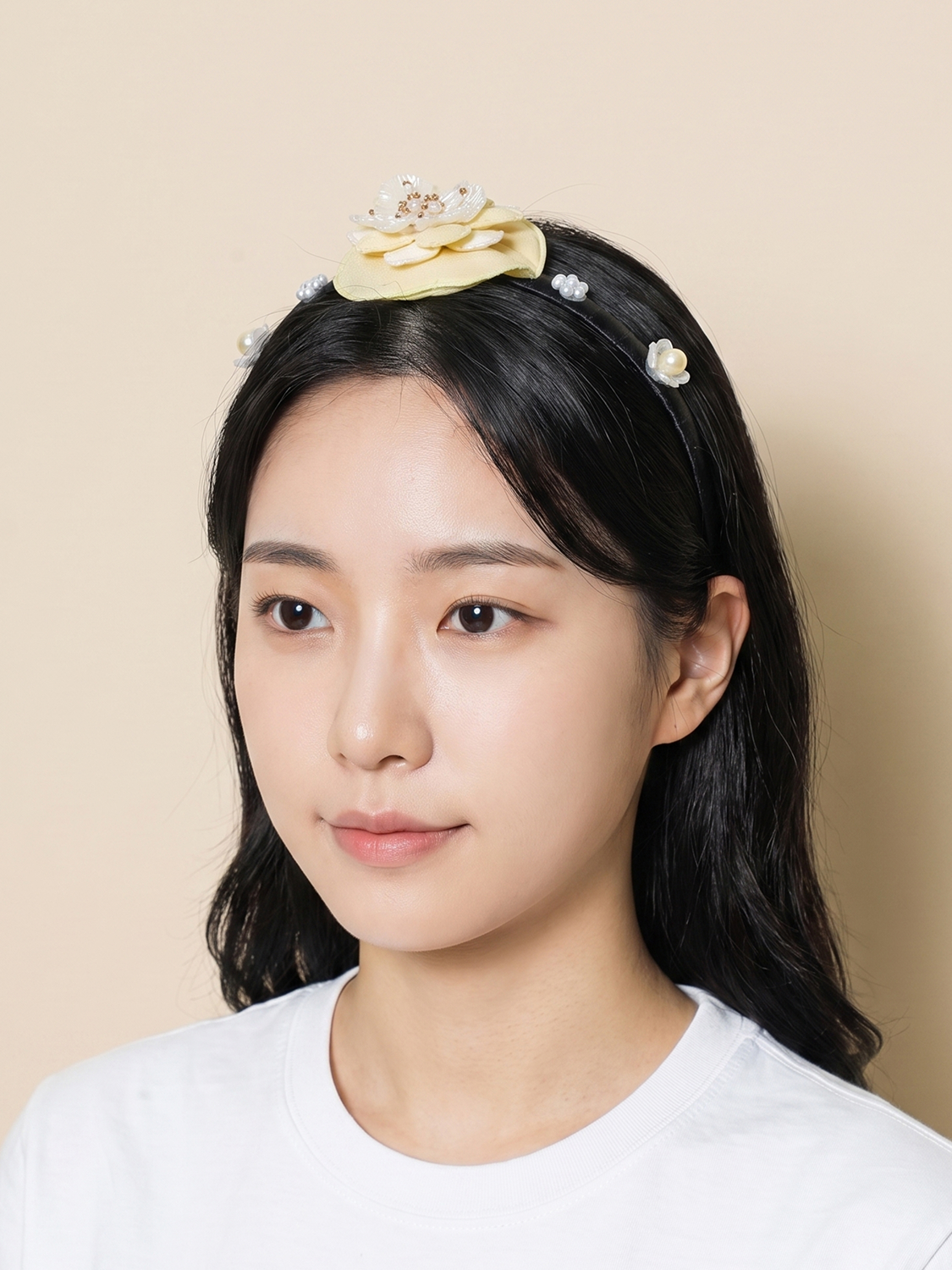 한복 원형 머리띠