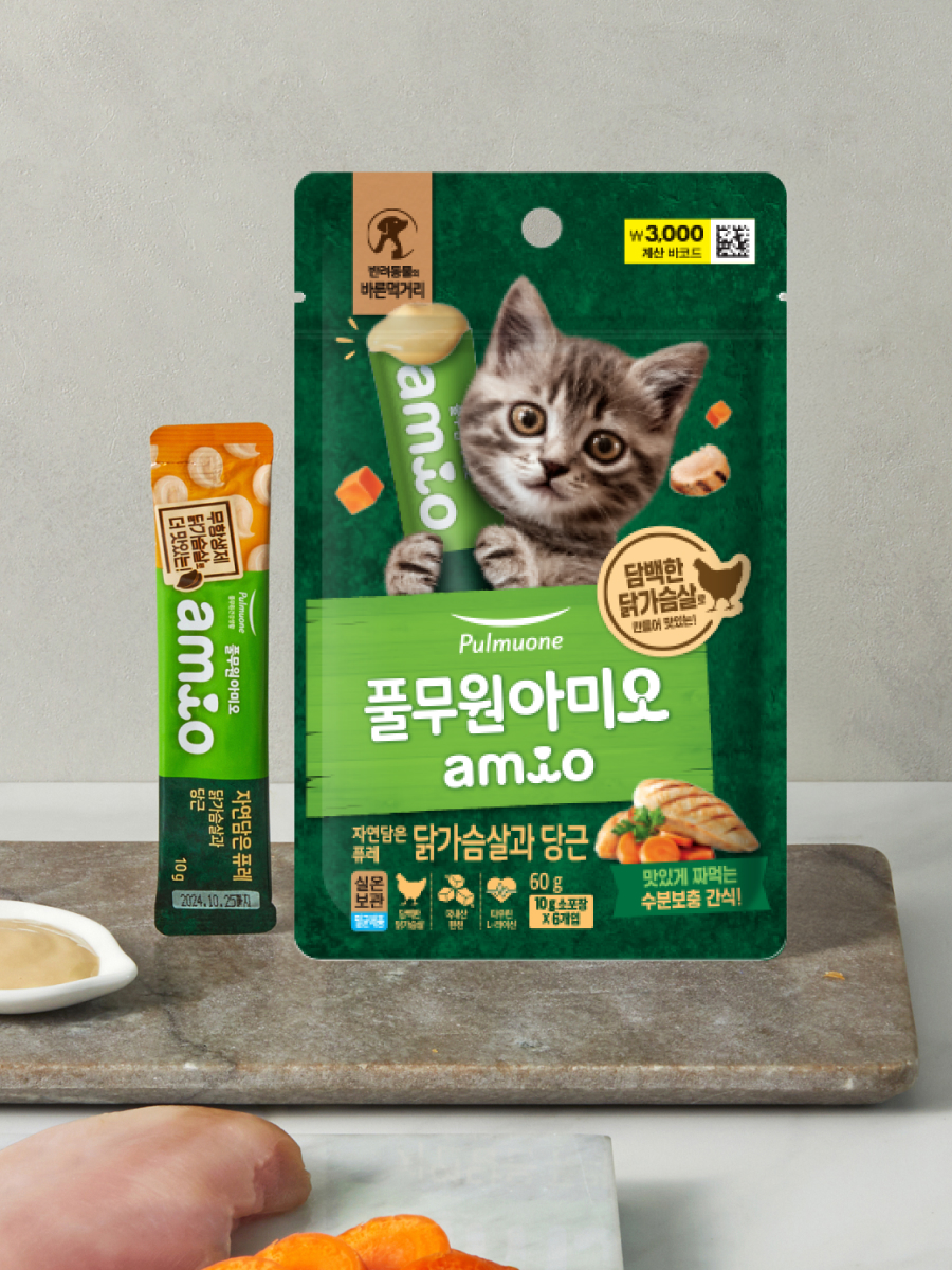 Pulmuone Amino Natural Chicken Breast and Carrot Puree (10g x 6 packs)