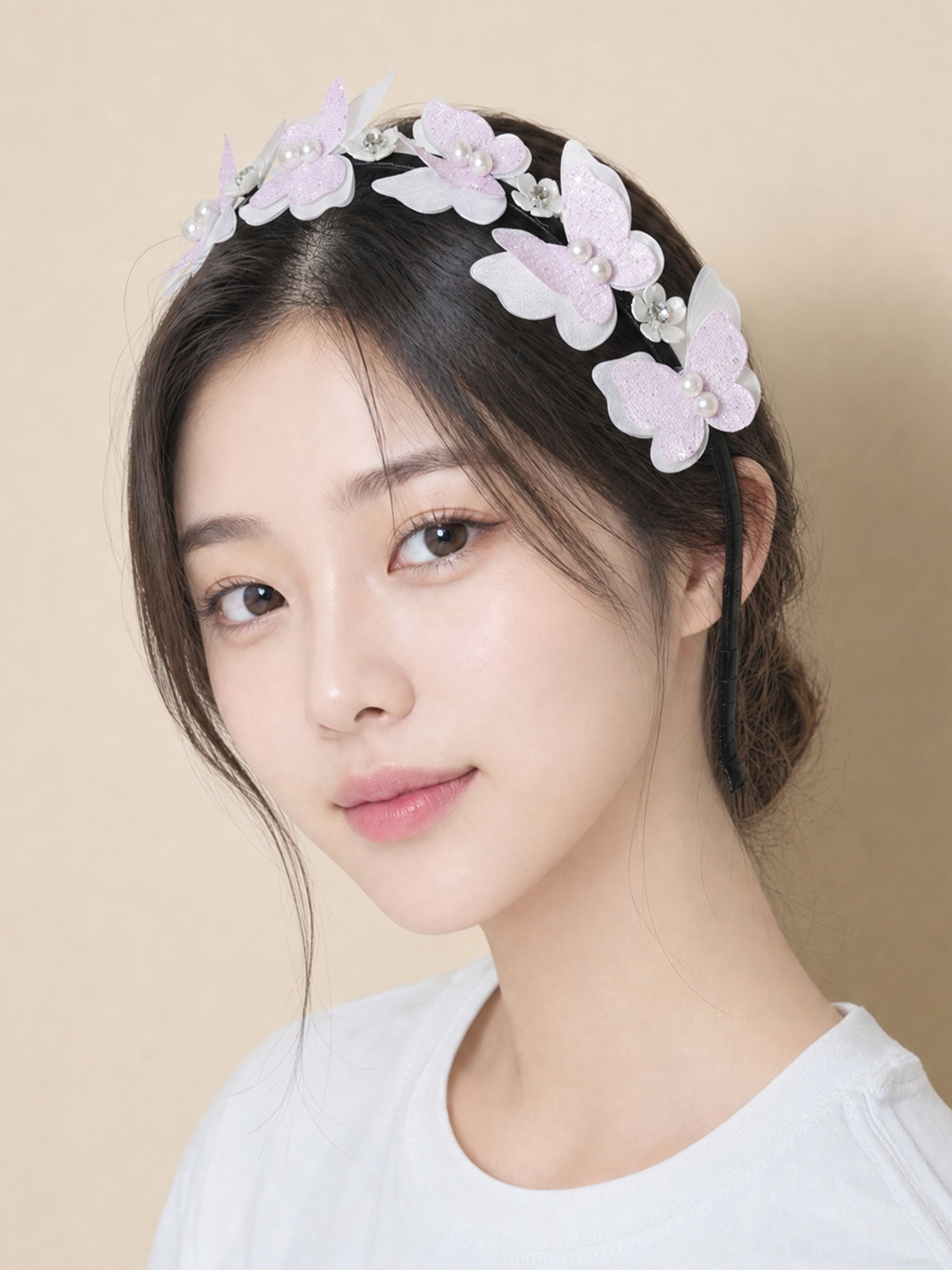 한복 나비 머리띠