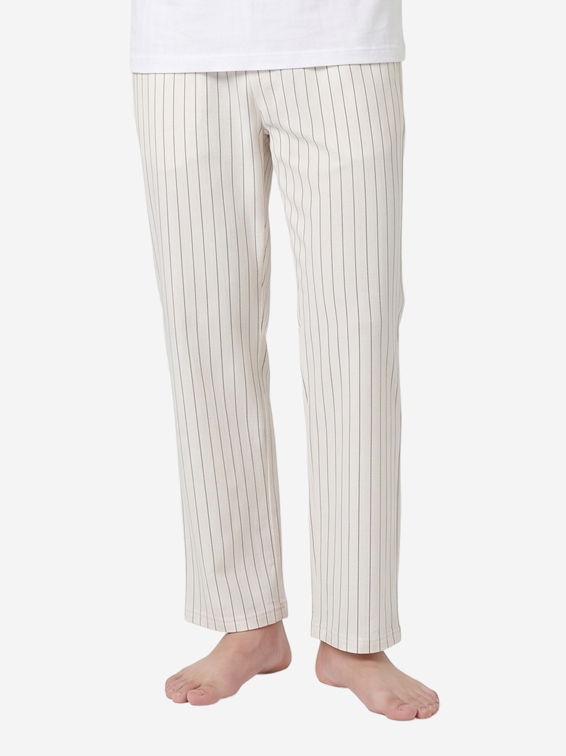 Soft span four-season pajama bottoms, size M, ivory color