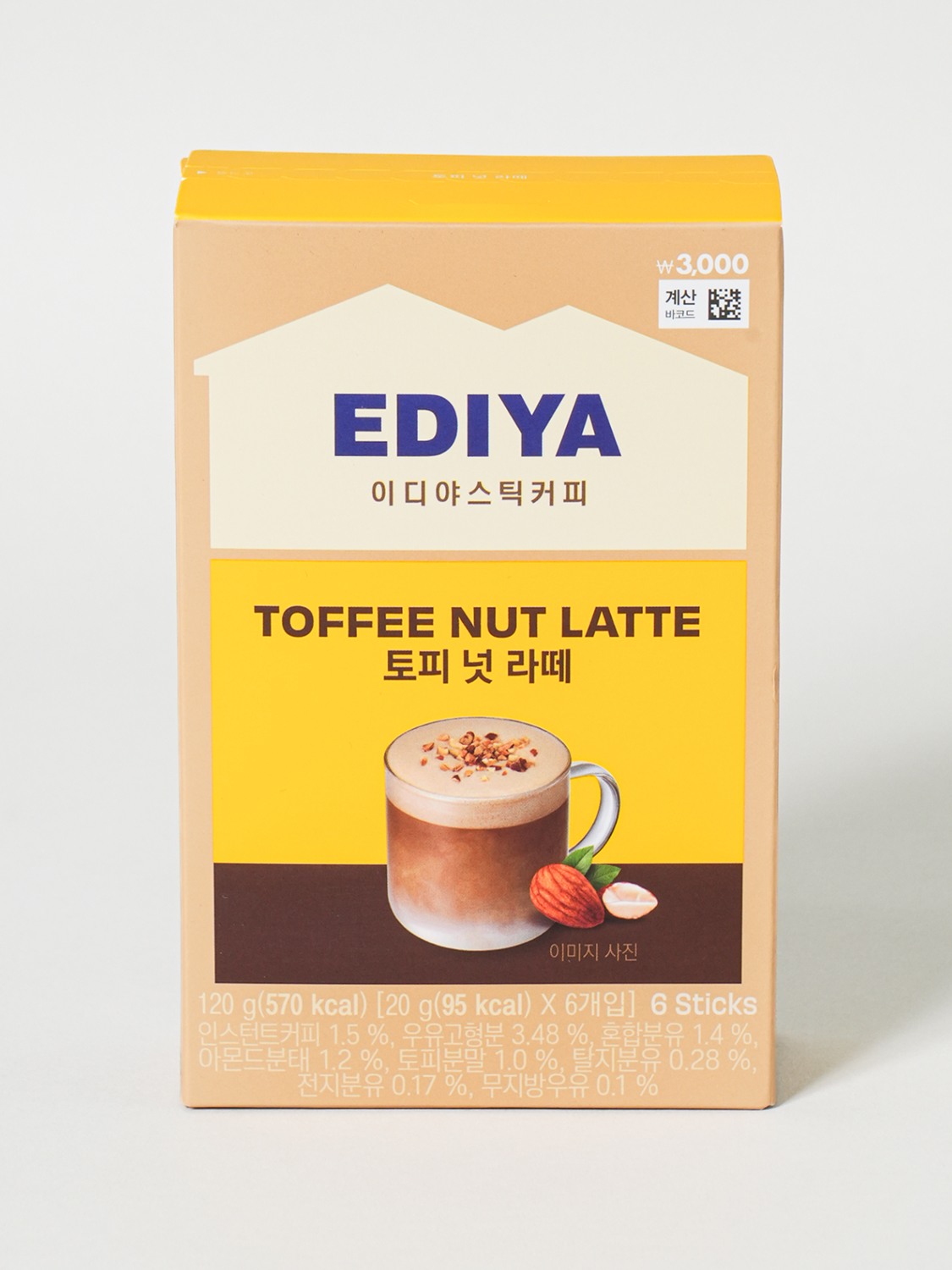 이디야 토피 넛 라떼 20 g X 6개입