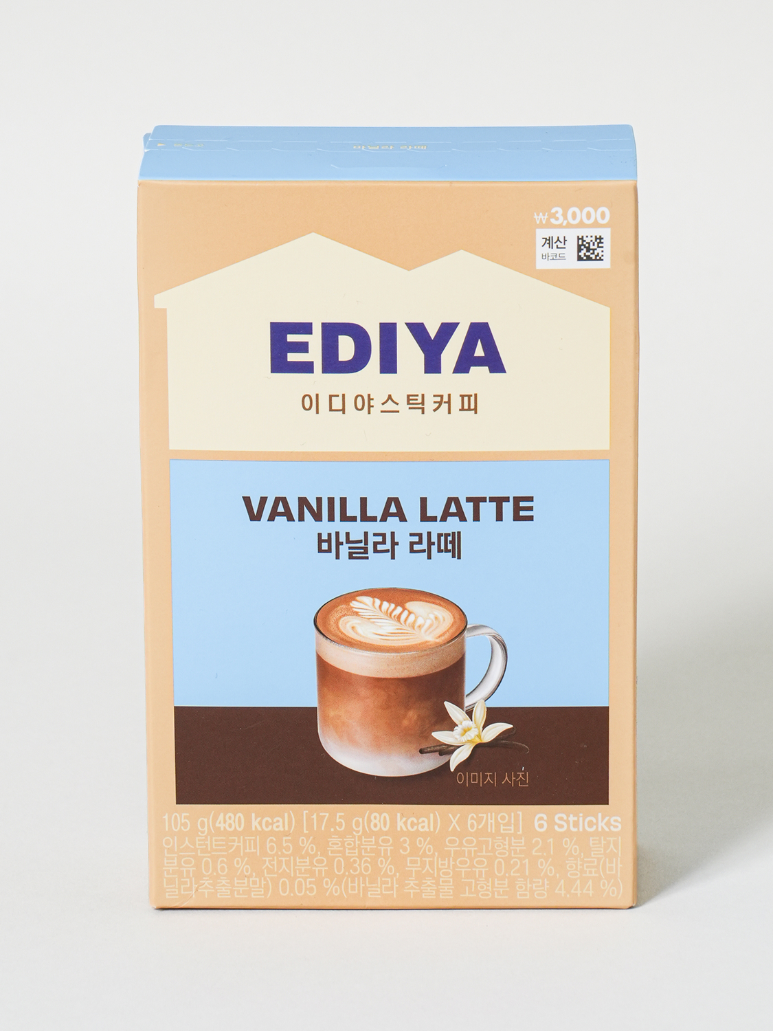 이디야 바닐라 라떼 17.5 g X 6개입