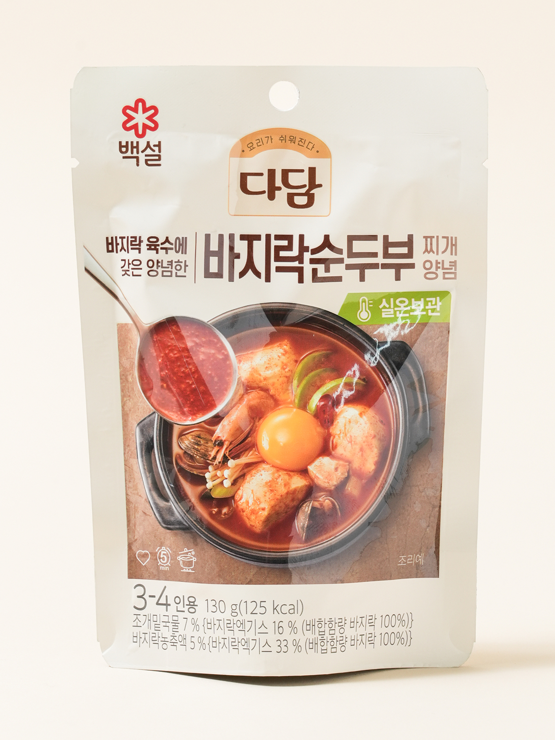 CJ 다담 찌개 양념 130 g 바지락순두부