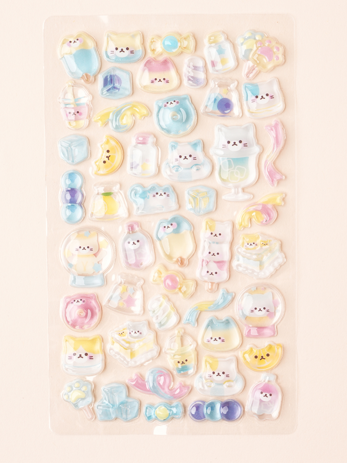 3D Stereoscopic Sticker Blue Lemon
