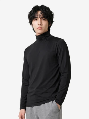 이지웜 남성 보온터틀넥 상의(L)(블랙)