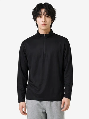 메시 반집업 긴팔티 M/L/XL 블랙