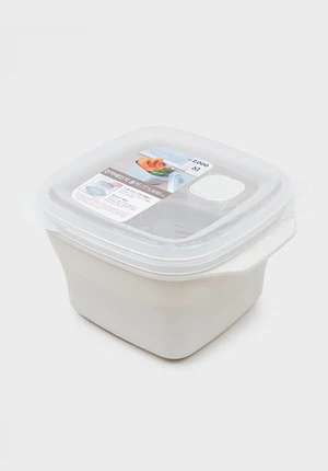 전자레인지용 사각 용기 1500ml 그레이