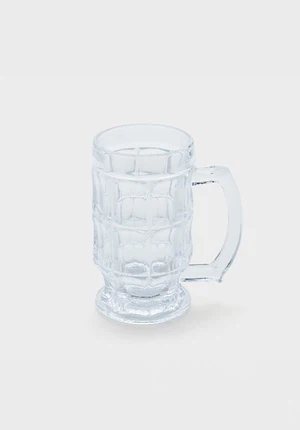클리어 그리드 유리 머그컵 390ml