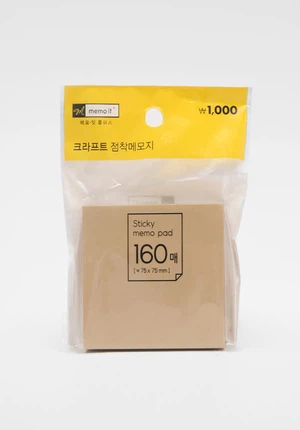크라프트 점착 메모지