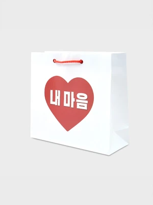 복고 스타일 직사각 쇼핑백