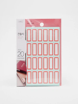 일반 견출지 12x31mm 20매입