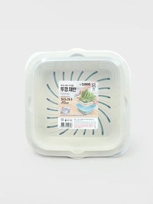 정사각 채반 보관 용기 3 L