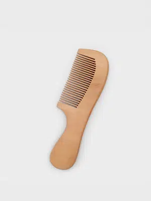 복숭아나무 손잡이빗