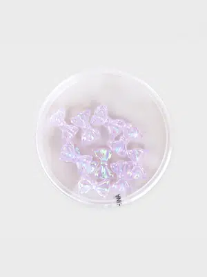 칼라 리본 네일 파츠 10개입