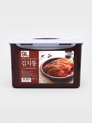 후레쉬 직사각 손잡이형 김치통 9 L