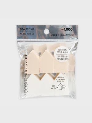 올리브데코 하우스형 퍼프 6개입