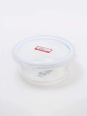 내열 유리 원형 밀폐용기 950 ml 화이트